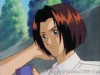 Anime babe gets her pussy pounded hard