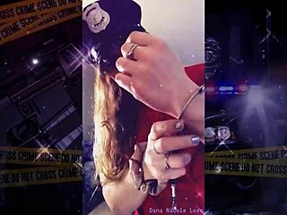 i'm tryin' on my police costume for the first time, feelin' like a goddess in it