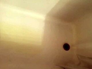 katie wets her panties and showers clean