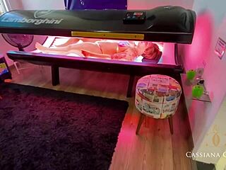 cassi got that tan mark on her ass then teased husband and friend to fuck her good