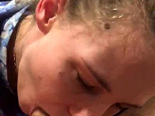 I choke and gag on naughty sloppy deepthroat action