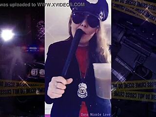 i'm tryin' on my police costume for the first time, feelin' like a goddess in it