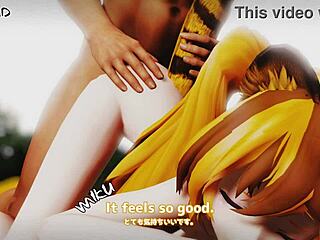 Breeding a slutty tiger girl Lily Chi in doggystyle.