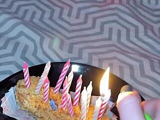 Nice Gift: Darcy Dark's Blowjob on Big Cock