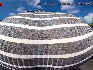 Morena enjoying a motorcycle ride, showing off her style