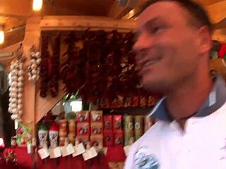 Titus And Lauro Giotto Fuck Horny Slut Publicly With Double Penetration