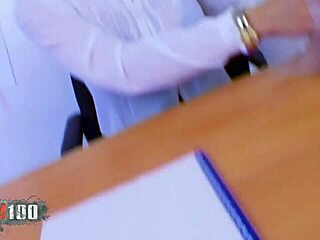 Blonde milf squirts while getting ass fucked!