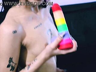 Woman plays with her pussy in detail