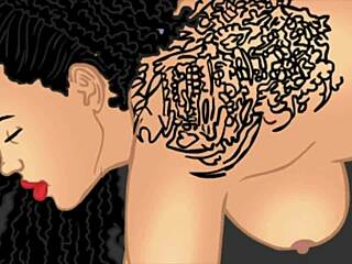 Bubble butt latina with tattoos gets slammed by big black cock in hentai parody.