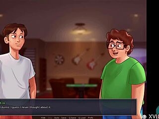 i'm playing summertime saga 51, admiring cute small 18+ breasts