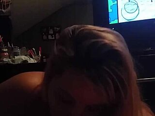 Giving A Handjob While Sucking Cock In Amateur Video