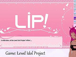 Vtuber Lewdneko plays lewd idol project vol 1 part 5 with big tits lesbian scissoring action