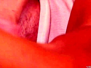 Wow, blonde jumps in after catching him jerking off!