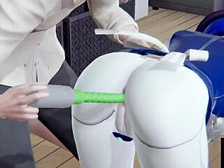 Artificial Intelligence Maid Demi Serves Big Cock in 3D Oral Action
