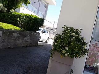 Nippleringlover's adventurous mom shows off unique piercings on the street