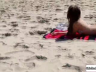 Teen Stranger Licks Babe's Shaved Pussy