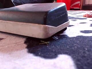 Cleaning Lady Masturbates With Vacuum Before Floor Work