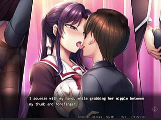 Saimin Gakushuu Part 2: Blowjob and Fingering in Game