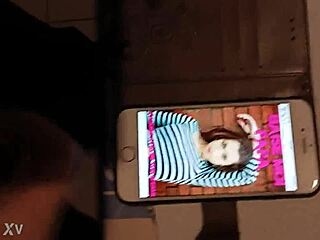 I cum on my friend's pic, making a tribute