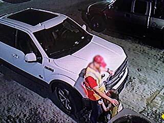 blonde teen fucks roadside to reclaim her car in garage doggystyle