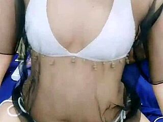 asian stripper teasing with clothes ripped, feeling so aroused and excited