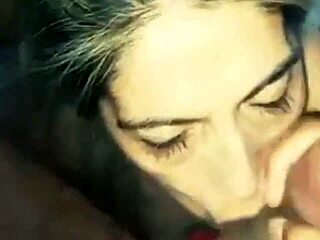 Big Booty Blonde Gags on Massive Cock POV