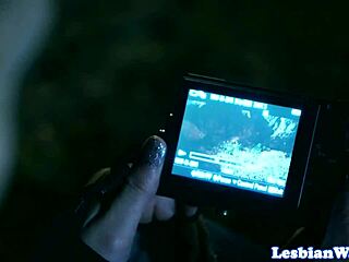 lesbian beauty licks pussy gently and slowly