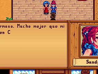 Xtardew valley featuring Sandy and Emily in Spanish - Stardew Valley