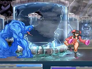 Final Fuck Hentai Game Pornplay Ep 5 Blue Slime Monster Rough Anal Fucking