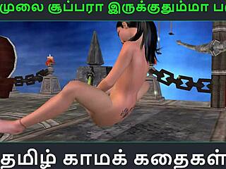 Indian girl masturbates in 3D animation