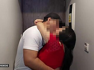 Lucia gets filled with cum in her ass by her cousin's thick cock