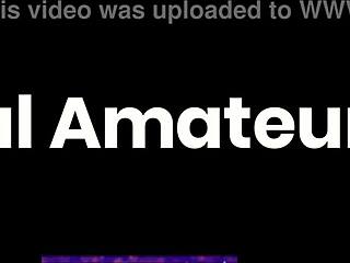 A petite teen rides a chair dildo in her skirt at home.