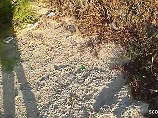 Real Mature German Amateur Couple Pissing and Fucking on Beach Vacation