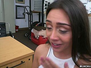 lilly hall enjoys a stretching session with a big black dick