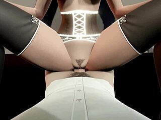 hey, watch the secretary jerking off to the boss in 3d office animation!