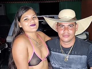 Watch Me Fuck Cowboy On Car, Husband Joins Live!