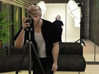 in this 3d hentai, a gorgeous model gets seduced by a photographer, leading to licking and orgasm