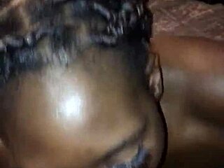 Darkskin Shy Teen's First Blowjob