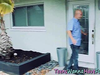 Teen amateurs getting plowed at the party with big cocks