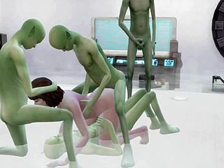 in the sims 4, jennie encounters aliens with huge cocks and gets gangbanged wildly