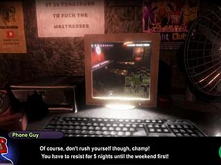 Fap Nights At Frennis Hentai Game Pornplay Ep 1: Employee Fucks Animatronics Strippers, Gets Pegged And Fired