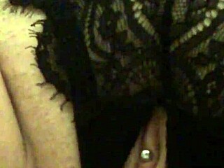 Fucking pierced pussy in crotchless panties