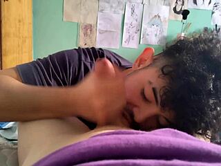 Redhead teen latina gives gay blowjob leading to cum and orgasm