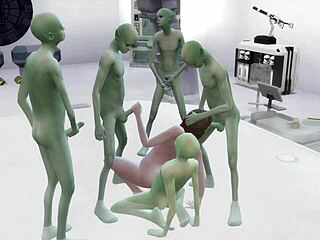 in the sims 4, jennie encounters aliens with huge cocks and gets gangbanged wildly
