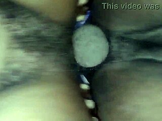 I bent my girl over for doggystyle fucking with my big black cock, her hairy pussy gripping tight