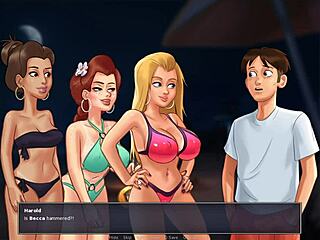 Monster cock and big ass action in beach group sex