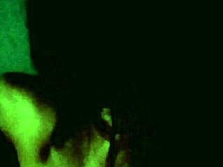 Amateur teen 18+ brunette bent over doggystyle in dark