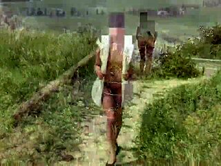 I flash my wife in public while walking in white outfit, oops