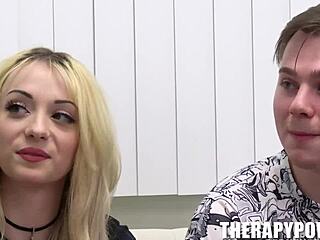 cecelia taylor and julia robbie share anthony pierce in a hardcore blowjob session