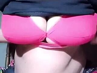 Juicy Bhabhi Teasing With Creamy Boobs In Ripped Clothes. Indian Striptease Turns Into Hot Masturbation.